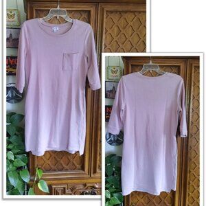 love, Fire Sporty Sweater Dress w/  Pockets!  - Blush Pink, Sz S/M